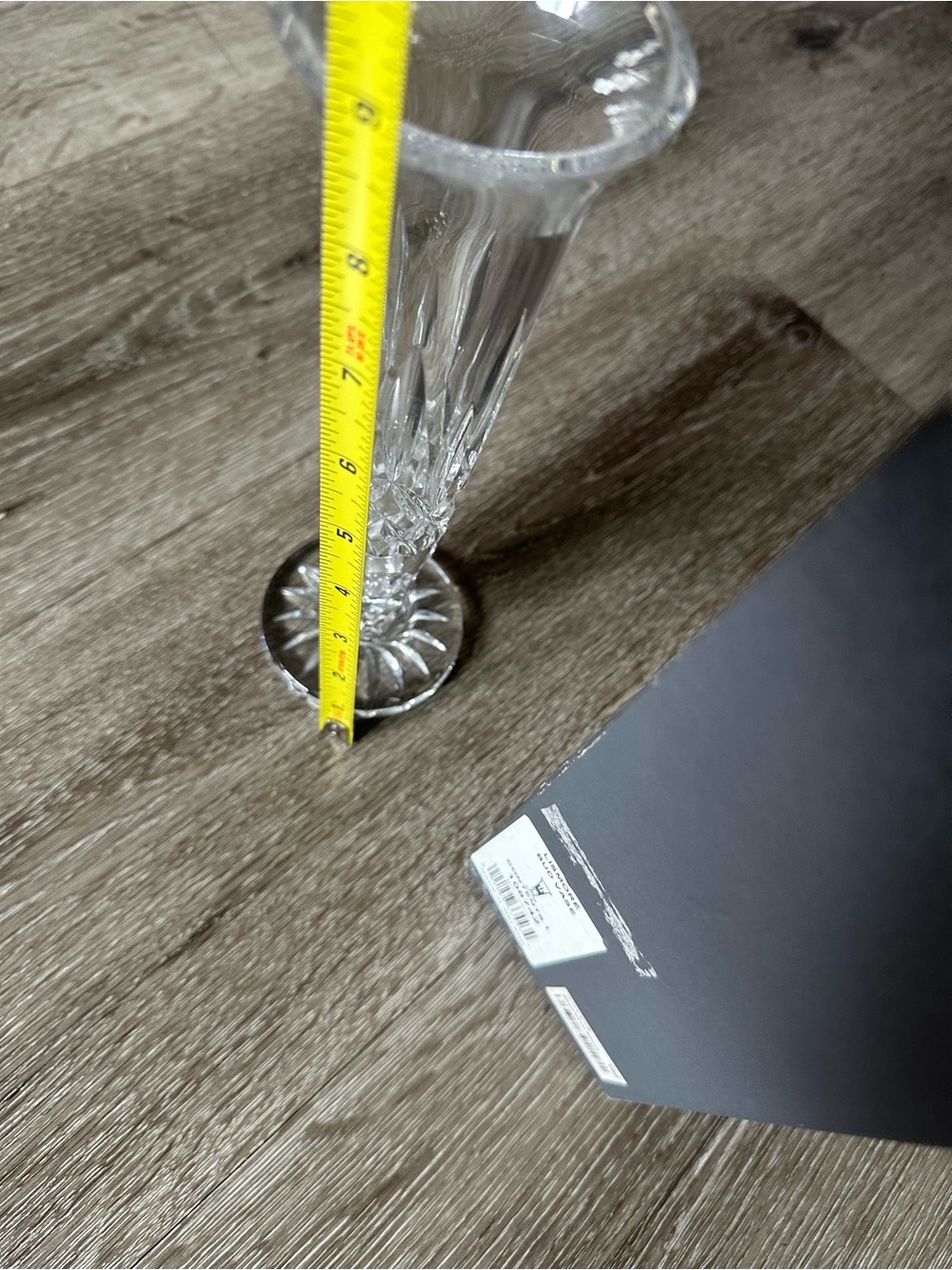 Macy's Clear Cut Crystal Bud Vase - Picture 5 of 8